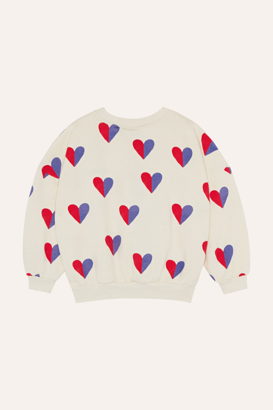 [The Campamento]   BICOLOR HEARTS SWEATSHIRT