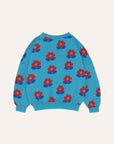 [The Campamento]   BIG FLOWERS BLUE SWEATSHIRT