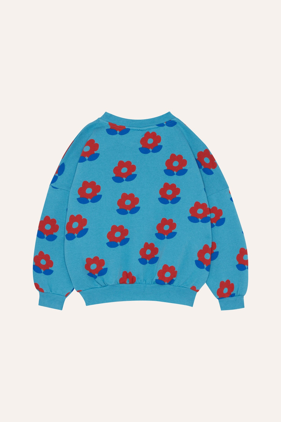 [The Campamento]   BIG FLOWERS BLUE SWEATSHIRT