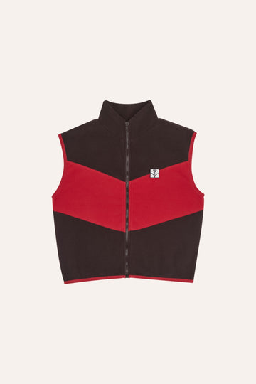 [The Campamento]   COLOR BLOCK ZIPPED VEST