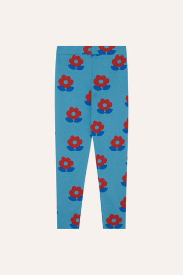 [The Campamento]   BIG FLOWERS BLUE LEGGINGS