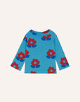 [The Campamento]   BIG FLOWERS BLUE BABY TSHIRT