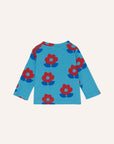 [The Campamento]   BIG FLOWERS BLUE BABY TSHIRT