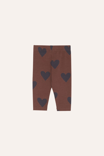 [The Campamento]   HEARTS BROWN BABY LEGGINGS