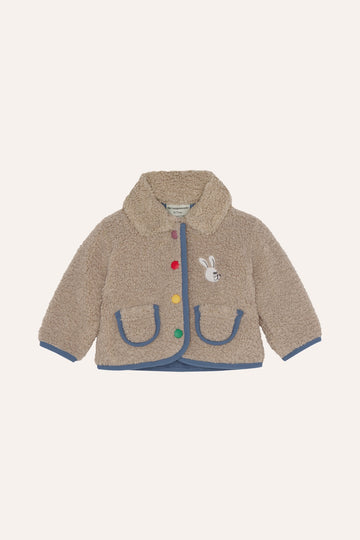 [The Campamento]   ECRU TEDDY BABY JACKET