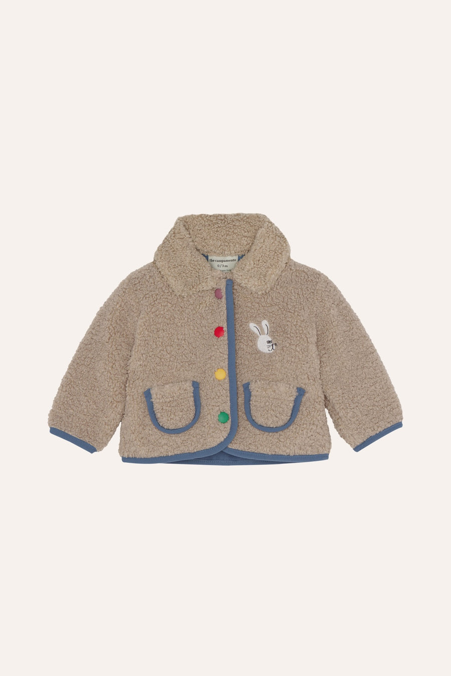[The Campamento]   ECRU TEDDY BABY JACKET