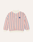 [The Campamento]   Bicolor Stripes Sweatshirt
