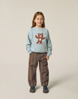 [The Campamento]   Bear Light Blue Sweatshirt