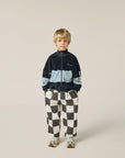 [The Campamento]   Grey Color Block Sweatshirt