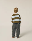 [The Campamento]   Green Stripes Sweatshirt