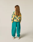 [The Campamento]   Blue Daisies Allover Sweatshirt