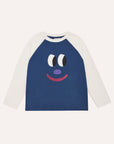 [The Campamento]   Smiling Face Color Block Tshirt