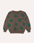 [The Campamento]   Snakes Brown Sweatshirt