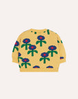 [The Campamento]   Blue Daisies Baby Sweatshirt