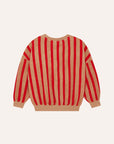 [The Campamento]   Red Stripes Sweatshirt