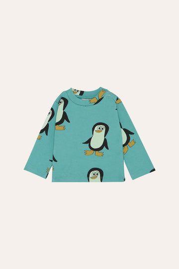 [The Campamento]   PENGUINS ALLOVER LONG SLEEVES BABY TSHIRT