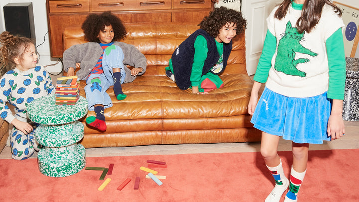 Daughter&Son ネイビー　チュニックワンピース&キュロット Daughter&Son ネイビーチュニックワンピース&キュロット