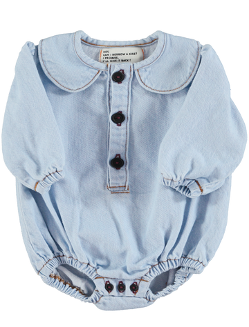 [piupiuchick]   Long sleeve romper w/ collar