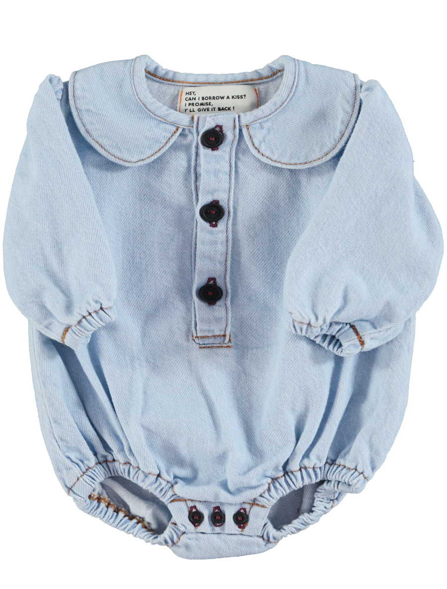 [piupiuchick]   Long sleeve romper w/ collar