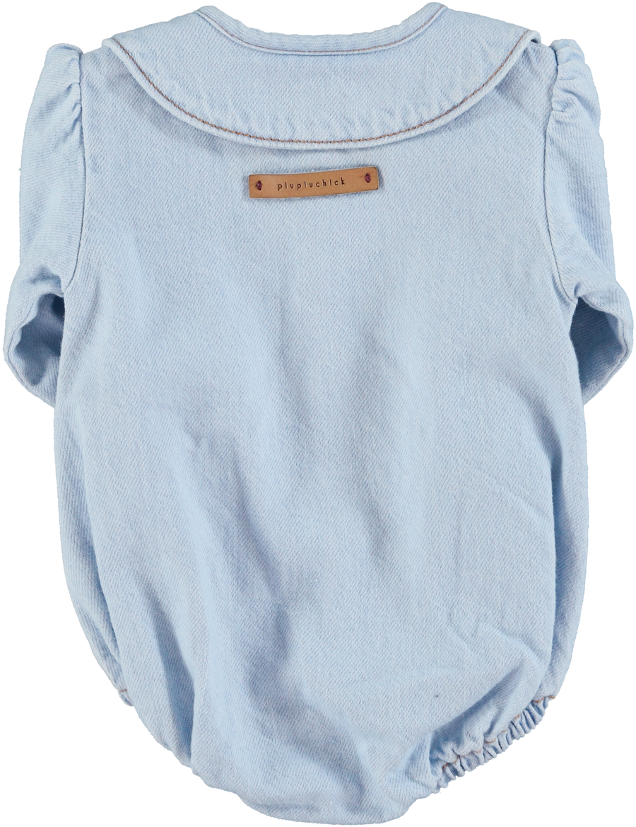 [piupiuchick]   Long sleeve romper w/ collar