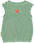[piupiuchick]   sleeveless top | green w/ "hot hot" print
